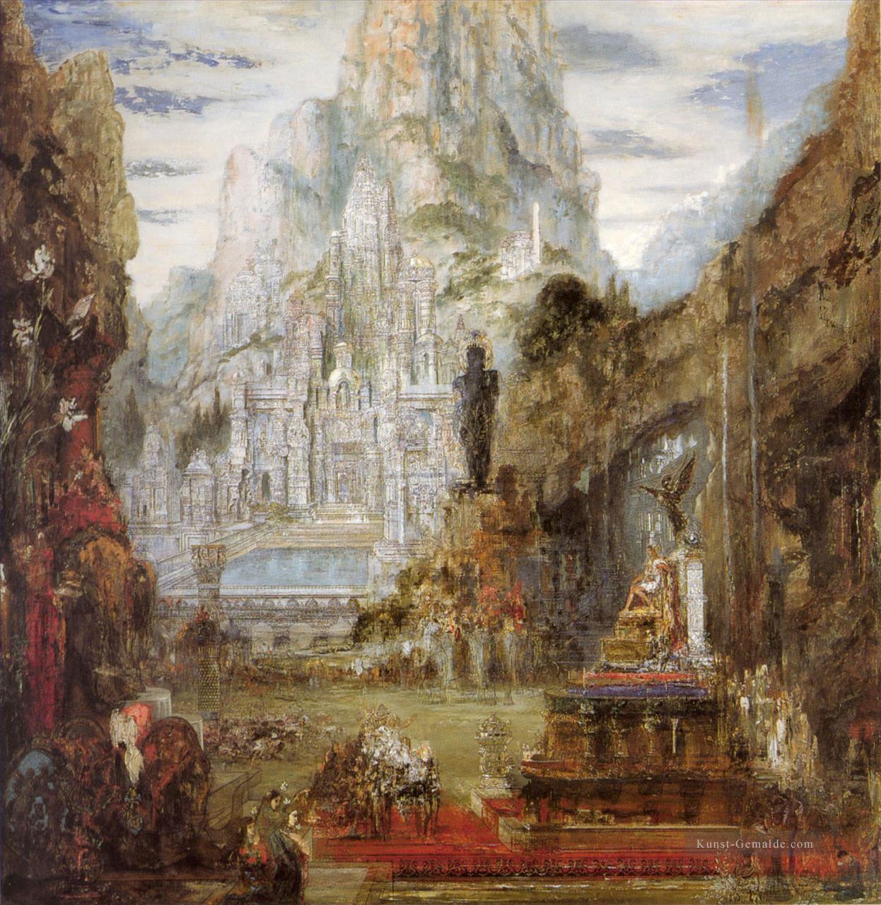 der Triumph Alexanders des großen Symbolismus biblischen Gustave Moreau mythologischen Ölgemälde